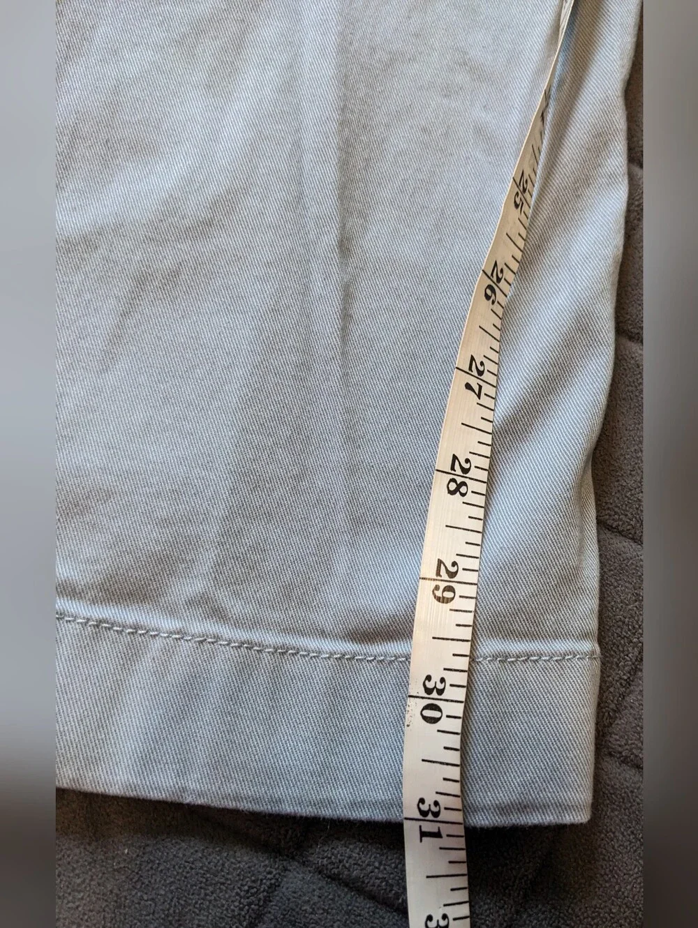 J. Crew Mercantile Flex Men's Cotton Light Blue Straight Leg Size W32 L32 Chinos